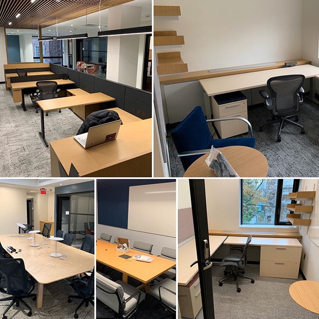 Boston Office Furniture Installations incl. Partitions, Shelving, and